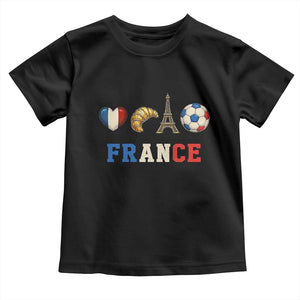 French Football Fan Toddler T Shirt France Soccer Game Day Gift TS12 Black Print Your Wear