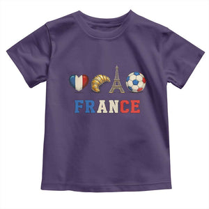 French Football Fan Toddler T Shirt France Soccer Game Day Gift TS12 Purple Print Your Wear