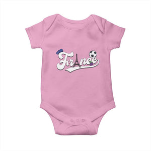 France Soccer Supporter Baby Onesie Game Day French Football Gift TS12 Light Pink Print Your Wear
