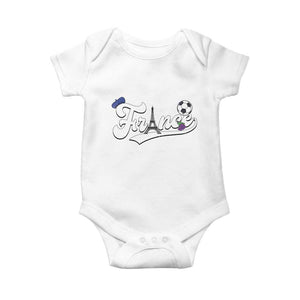 France Soccer Supporter Baby Onesie Game Day French Football Gift TS12 White Print Your Wear