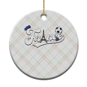 France Soccer Supporter Ceramic Ornament Game Day French Football Gift TS12 1pc Christmas Plaid Print Your Wear