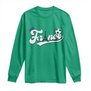 France Soccer Supporter Long Sleeve Shirt Game Day French Football Gift TS12 Irish Green Print Your Wear