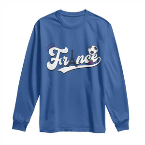 France Soccer Supporter Long Sleeve Shirt Game Day French Football Gift TS12 Royal Blue Print Your Wear