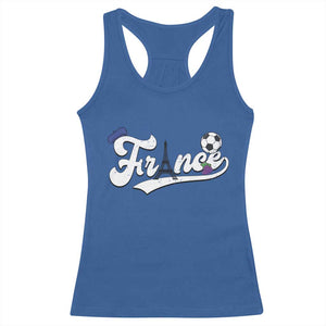 France Soccer Supporter Racerback Tank Top Game Day French Football Gift TS12 Royal Blue Print Your Wear
