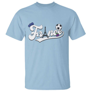 France Soccer Supporter T Shirt Game Day French Football Gift TS12 Light Blue Print Your Wear