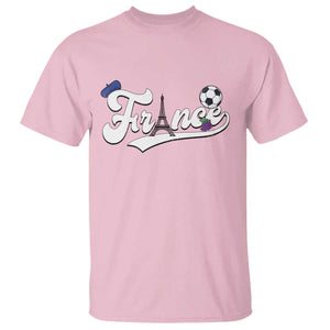 France Soccer Supporter T Shirt Game Day French Football Gift TS12 Light Pink Print Your Wear