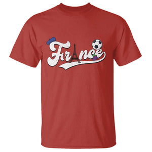 France Soccer Supporter T Shirt Game Day French Football Gift TS12 Red Print Your Wear