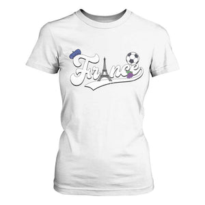 France Soccer Supporter T Shirt For Women Game Day French Football Gift TS12 White Print Your Wear