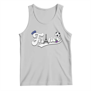 France Soccer Supporter Tank Top Game Day French Football Gift TS12 Ash Print Your Wear