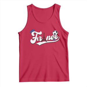 France Soccer Supporter Tank Top Game Day French Football Gift TS12 Red Print Your Wear