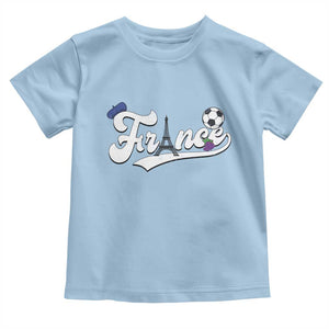France Soccer Supporter Toddler T Shirt Game Day French Football Gift TS12 Light Blue Print Your Wear