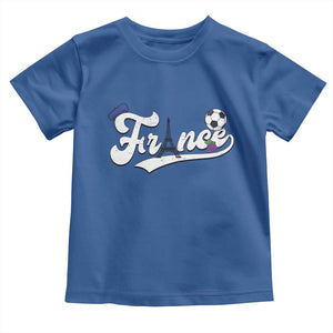 France Soccer Supporter Toddler T Shirt Game Day French Football Gift TS12 Royal Blue Print Your Wear