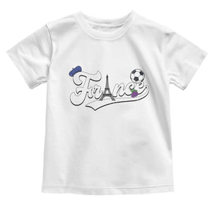 France Soccer Supporter Toddler T Shirt Game Day French Football Gift TS12 White Print Your Wear