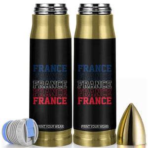 France Pride French Flag Patriotic Supporter Bullet Tumbler TS12 Black Print Your Wear