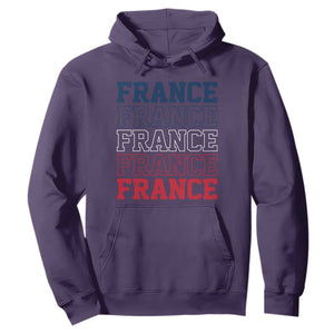 France Pride French Flag Patriotic Supporter Hoodie TS12 S Purple Print Your Wear