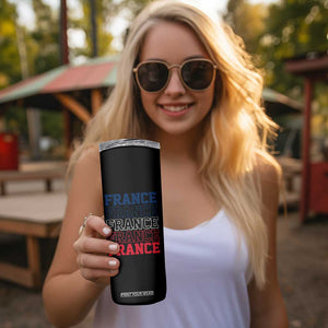 France Pride French Flag Patriotic Supporter Skinny Tumbler TS12 Print Your Wear