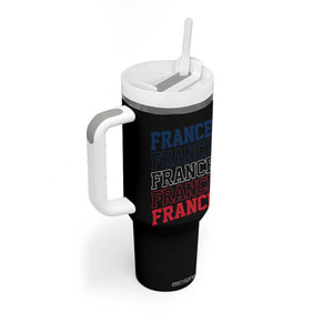 France Pride French Flag Patriotic Supporter Tumbler With Handle TS12 Print Your Wear