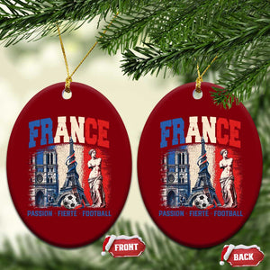 France Soccer Fan Passion Ceramic Ornament Fierté Football French Supporter Gift TS12 Print Your Wear
