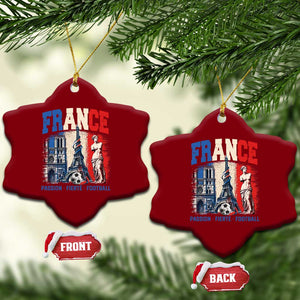 France Soccer Fan Passion Ceramic Ornament Fierté Football French Supporter Gift TS12 Print Your Wear