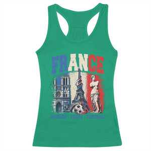 France Soccer Fan Passion Racerback Tank Top Fierté Football French Supporter Gift TS12 Irish Green Print Your Wear