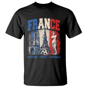 France Soccer Fan Passion T Shirt Fierté Football French Supporter Gift TS12 Black Print Your Wear