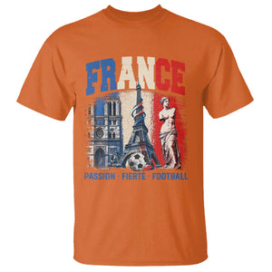 France Soccer Fan Passion T Shirt Fierté Football French Supporter Gift TS12 Orange Print Your Wear