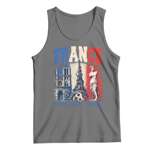 France Soccer Fan Passion Tank Top Fierté Football French Supporter Gift TS12 Black Heather Print Your Wear