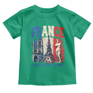France Soccer Fan Passion Toddler T Shirt Fierté Football French Supporter Gift TS12 Irish Green Print Your Wear