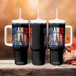France Soccer Fan Passion Tumbler With Handle Fierté Football French Supporter Gift TS12 Print Your Wear