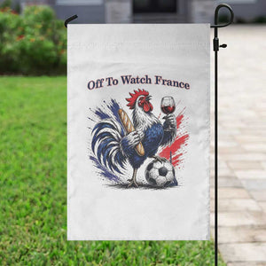 Funny French Rooster Soccer Fan Garden Flag Off To Watch France TS12 Print Your Wear