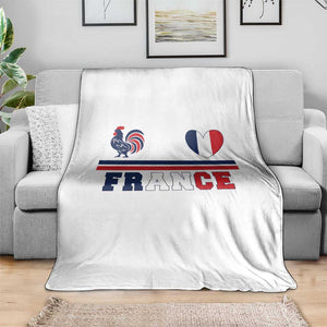 Patriotic France Soccer Fan Throw Blanket Fierté Football Française TS12 Print Your Wear