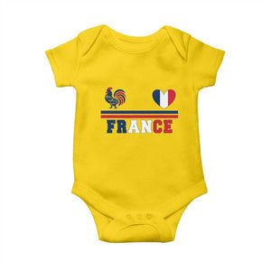 Patriotic France Soccer Fan Baby Onesie Fierté Football Française TS12 Daisy Print Your Wear