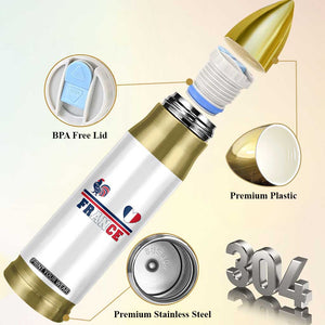 Patriotic France Soccer Fan Bullet Tumbler Fierté Football Française TS12 Print Your Wear