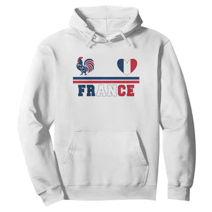 Patriotic France Soccer Fan Hoodie Fierté Football Française TS12 White Print Your Wear