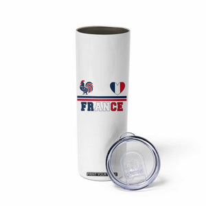 Patriotic France Soccer Fan Skinny Tumbler Fierté Football Française TS12 Print Your Wear