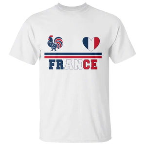 Patriotic France Soccer Fan T Shirt Fierté Football Française TS12 White Print Your Wear