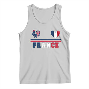 Patriotic France Soccer Fan Tank Top Fierté Football Française TS12 Ash Print Your Wear