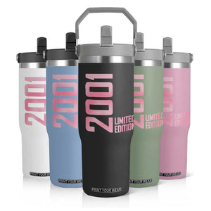 Vintage 25th Birthday Limited Edition 2001 Gift Flip Straw Tumbler TS12 Print Your Wear
