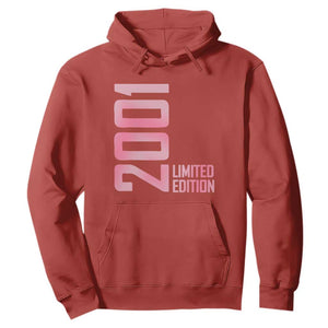 Vintage 25th Birthday Limited Edition 2001 Gift Hoodie TS12 Red Print Your Wear