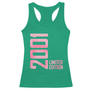 Vintage 25th Birthday Limited Edition 2001 Gift Racerback Tank Top TS12 Irish Green Print Your Wear