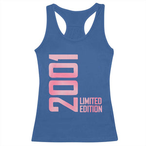 Vintage 25th Birthday Limited Edition 2001 Gift Racerback Tank Top TS12 Royal Blue Print Your Wear