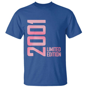 Vintage 25th Birthday Limited Edition 2001 Gift T Shirt TS12 Royal Blue Print Your Wear