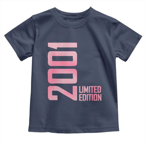 Vintage 25th Birthday Limited Edition 2001 Gift Toddler T Shirt TS12 Navy Print Your Wear