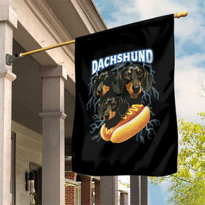 Dog Meme Garden Flag Funny Dachshund Dog In A Hot Dog Costume TS12 Print Your Wear