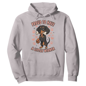 Dachshund Dog Lover Hoodie Proud To Have A Little Wiener TS12 Ice Gray Print Your Wear