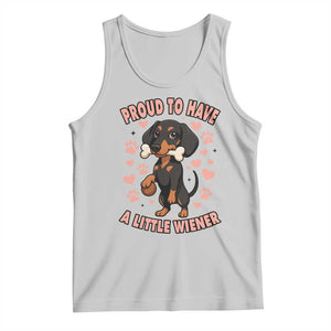 Dachshund Dog Lover Tank Top Proud To Have A Little Wiener TS12 Ash Print Your Wear