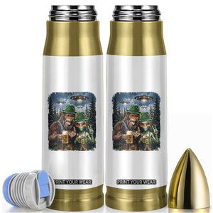 Funny Bigfoot Alien Oktoberfest Bullet Tumbler Selfie Beer Party German Lederhosen UFO Gift TS12 White Print Your Wear