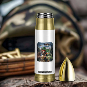 Funny Bigfoot Alien Oktoberfest Bullet Tumbler Selfie Beer Party German Lederhosen UFO Gift TS12 Print Your Wear