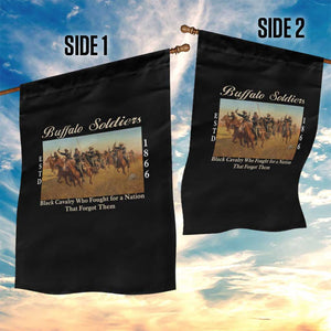 Buffalo Soldiers Black Cavalry 1866 Garden Flag African American Military History Black History Gift