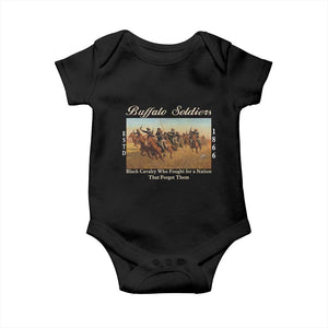 Buffalo Soldiers Black Cavalry 1866 Baby Onesie African American Military History Black History Gift